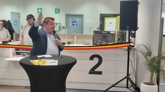 Photo de l'inauguration de l'accueil de la sambrienne