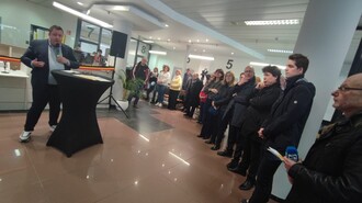 Photo de l'inauguration de l'accueil de la sambrienne