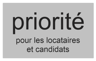 Priorité pour les locataires et candidats 